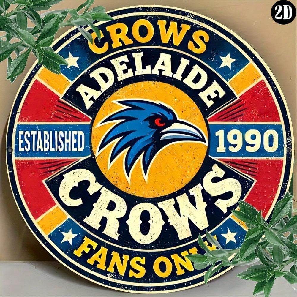 HELLOYOUNG Adelaide Crows Metal Sign Wall Art cho quán Bar tại nhà Cafe