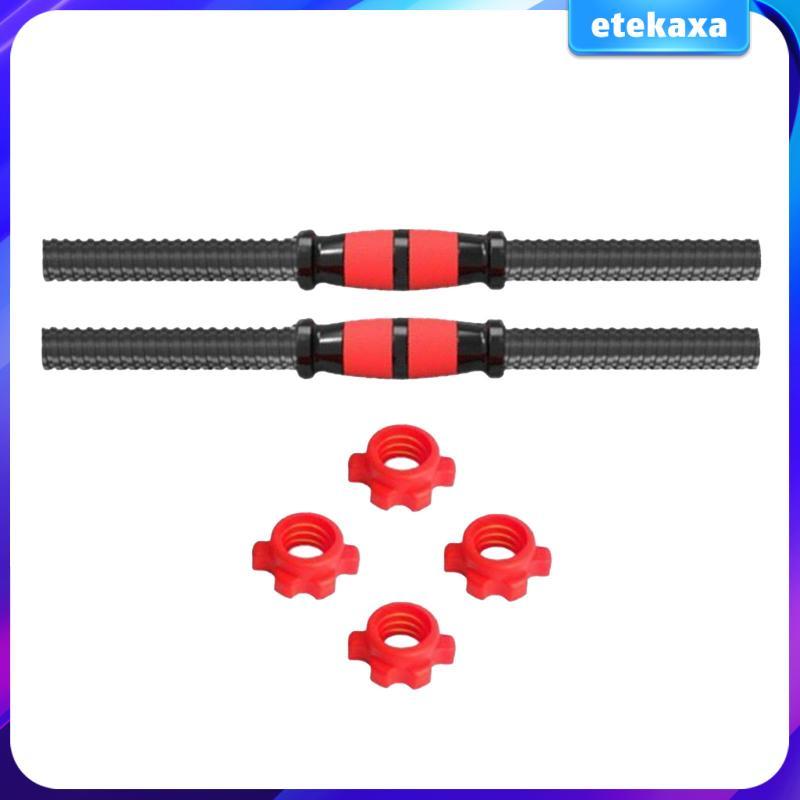 2 Chiếc Cần Quả Tạ Với 4 Vòng Cổ Chắc Chắn Ren Dumbells Bộ Tay Cầm Barbell Để Cử Tạ Tại Nhà Thể Thao
