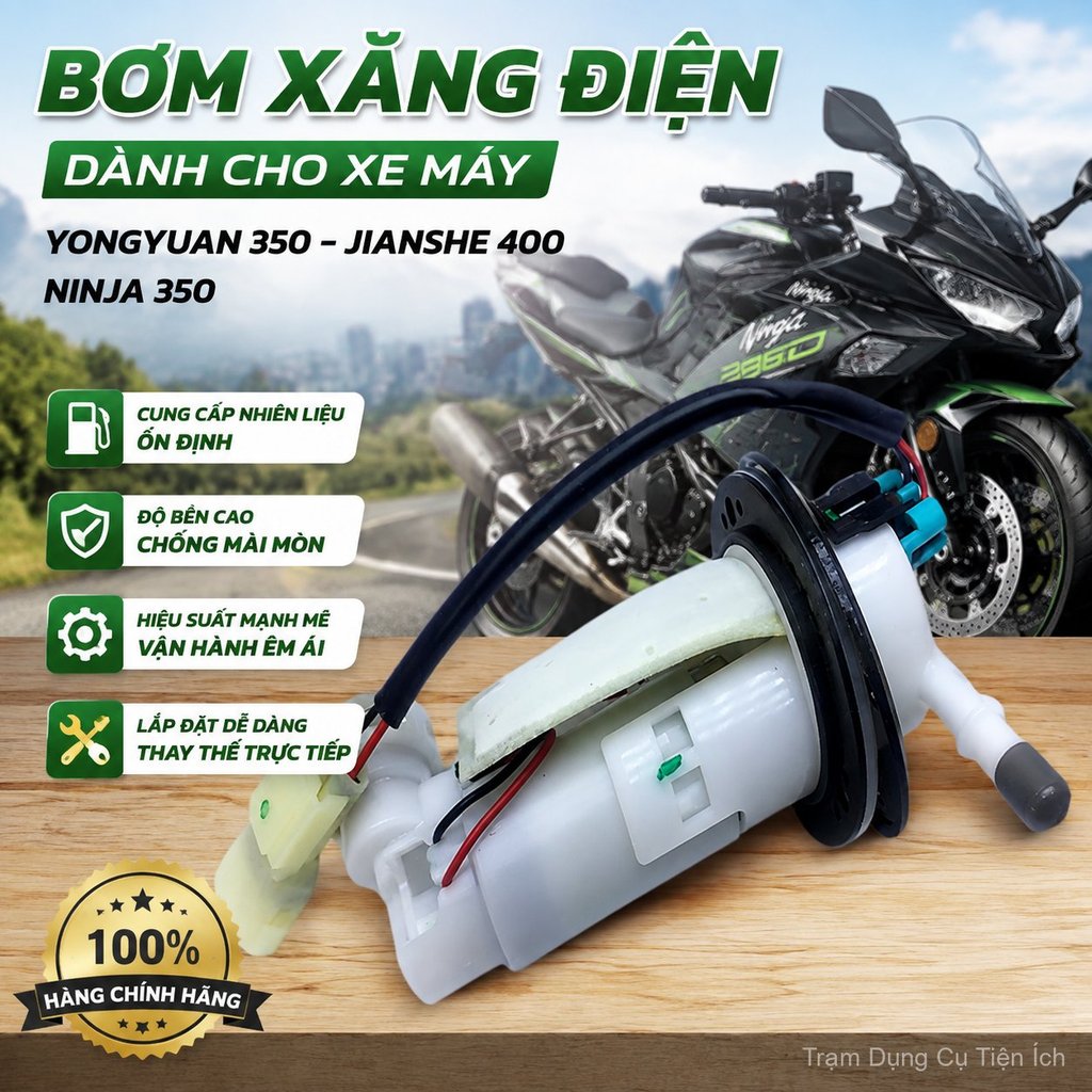 Bơm xăng điện tử xe Yongyuan 350, Jianshe 400, Ninja 350, thay thế chính xác, bền bỉ