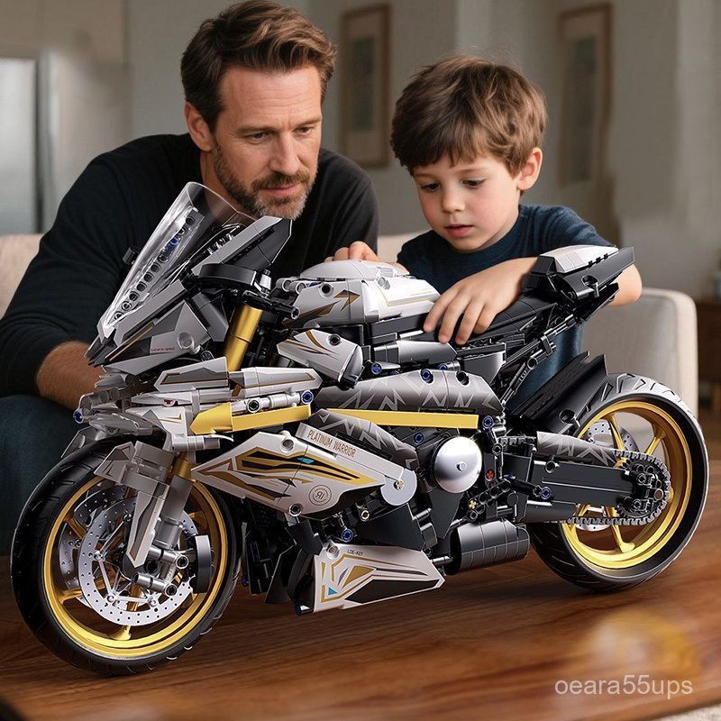 Mô hình xe BMW M1000RR lắp ráp, quà tặng nam, trưng bày, bán chạy