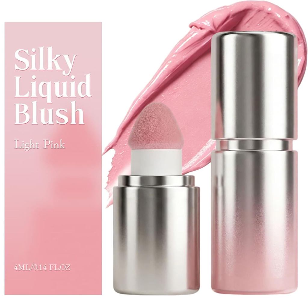 IWAWA Liquid Blush, IWAWA Liquid Blush có đầu bọt biển, Blush dạng lỏng mềm cho má, Trang điểm Blush