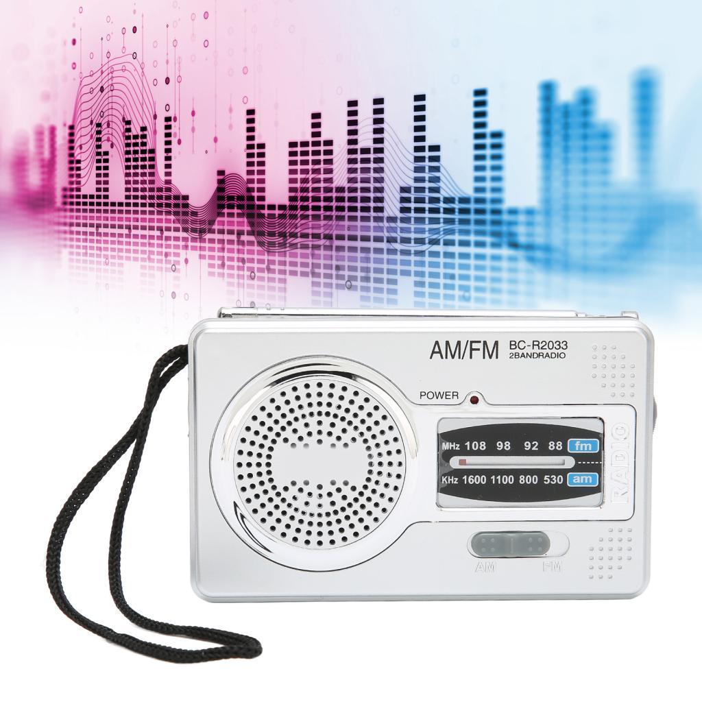 Sixxx Di Động AM / FM Radio Đa Năng Chạy Bằng Pin Mini Pocket Cho