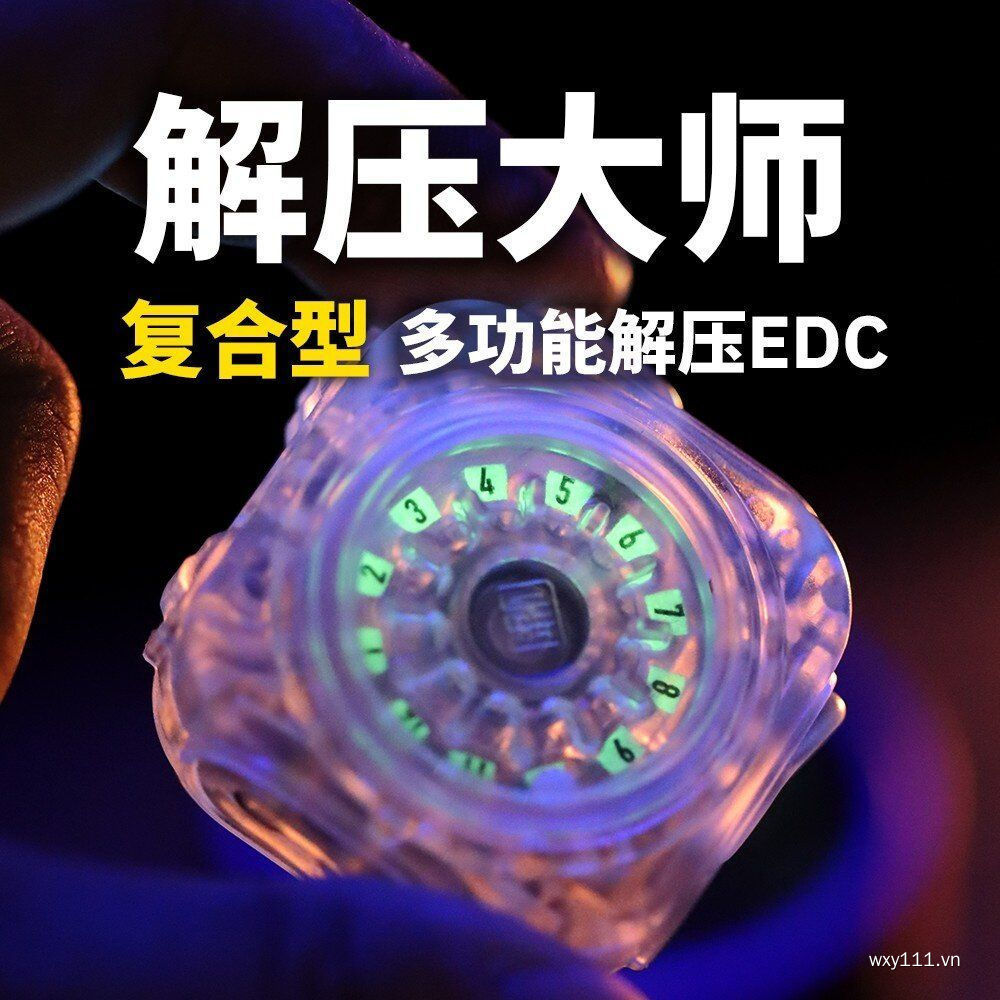 Nhận Vui Vẻ Giải Nén Master edc Đẩy Thương Hiệu Giải Nén Đồ Chơi Đầu Ngón Tay Spinner Pop Coin Giải 