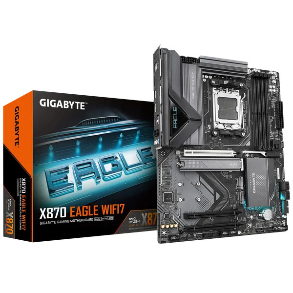 Mainboard Gigabyte X870 EAGLE WIFI7 DDR5 ( AMD X870, Socket AM5, ATX, 4 khe RAM DDR5 ) - Hàng Chính 