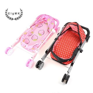 [ElgMK] Xe đẩy búp bê cho bé Áp dụng cho búp bê 9-12 inch hoặc Búp bê trẻ em 25-30CM Bé gái [MỚI]