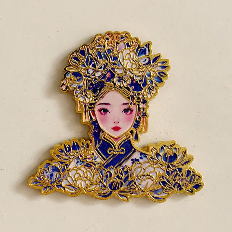 , Kim Loại Núi Dongji Nam Daming Hồ Mưa Mùa Hè Hoa Sen Dán Tủ Lạnh Ngói Dán Trung Quốc Thành Phố Lưu