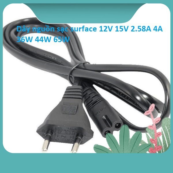⚡️[Sạc zin new 100%] [Loại xịn] Dây nguồn sạc surface 12V 15V 2.58A 4A 36W 44W 65W