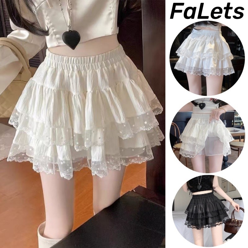 Chân váy ngắn Trắng đen ren phong cách mới | BigBuy360 - bigbuy360.vn