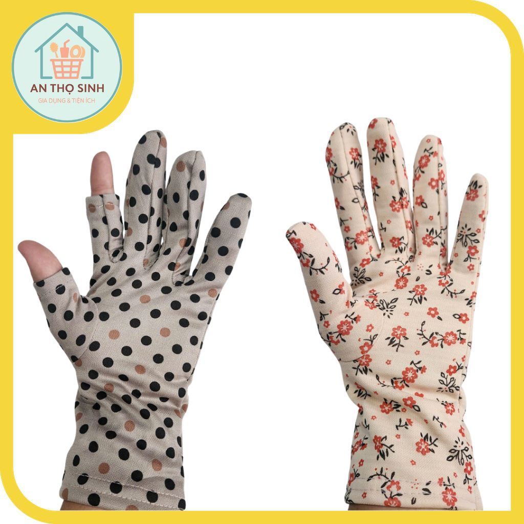 [Lố 10 đôi] Bao tay chống nắng nữ vải tole mát lạnh – cắt ngón và không cắt ngón