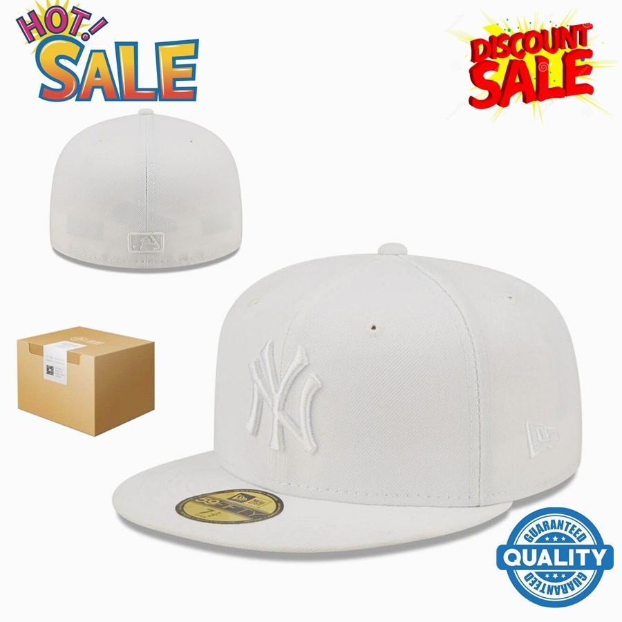 Bán Hàng Hot New York Yankees MLB Full Cap 59FIFTY Caps Close Fited Caps Thêu Thể Thao Full Hat Nam 