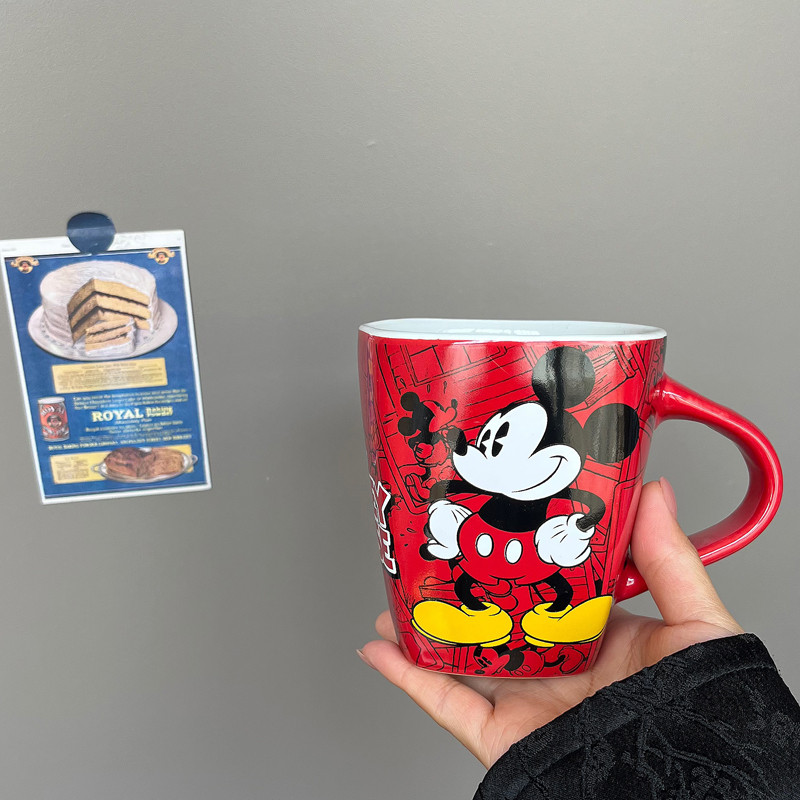 Mickey Mickey Mickey Chuột Mickey Mickey Hoạt Hình Dễ Thương Gốm Cốc Nước Cốc Cà Phê Sữa 380ml Đặt H