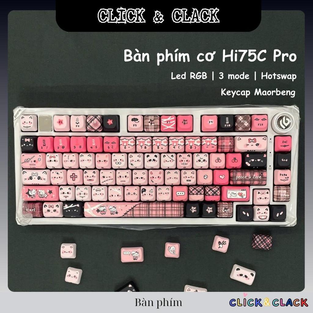 Bàn phím cơ không dây Leobog Hi75C - Nhôm CNC - 3 mode kết nối - LED RGB mạch xuôi - Có núm xoay | BigBuy360 - bigbuy360.vn