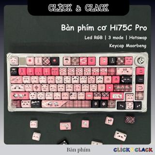  Bàn phím cơ không dây Leobog Hi75C - Nhôm CNC - 3 mode kết nối - LED RGB mạch xuôi - Có núm xoay 