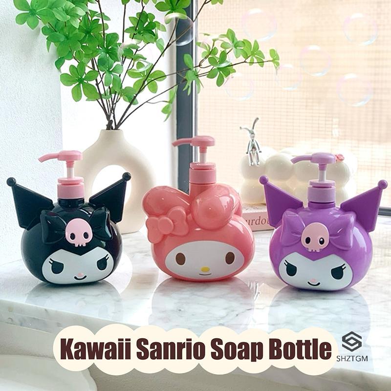 [SHZTGM] 900ml Chai Xà Phòng Sanrio Kuromi Kawaii My Melody Dầu Gội Tắm Sữa Sub-Bottle Lotion Press 