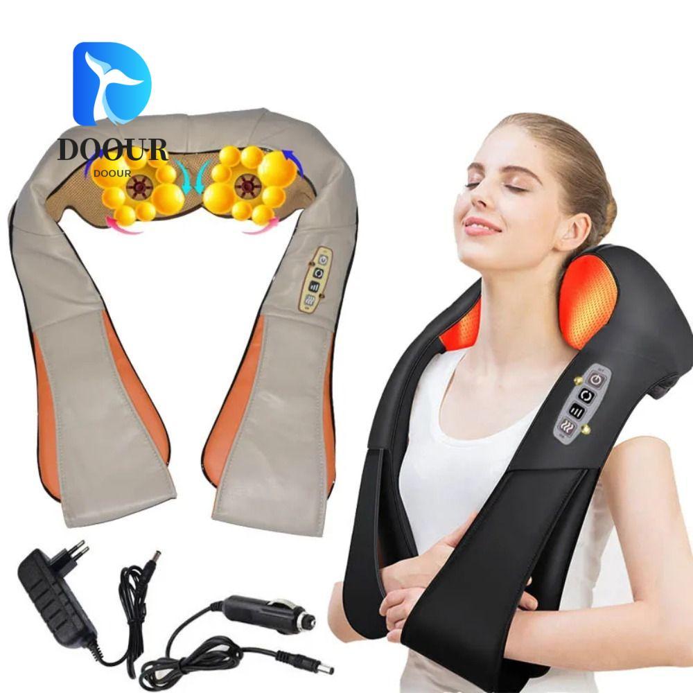 Máy mát xa cổ DOOUR, Máy mát xa điện làm nóng đa chức năng, Máy mát xa nhào hồng ngoại hình chữ U bằ