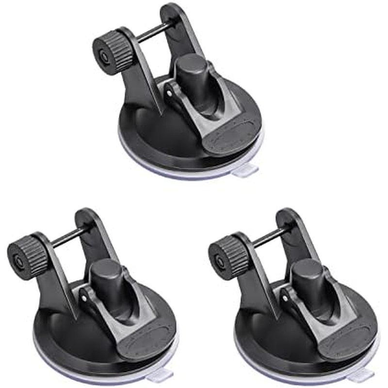 3 Gói Dash Cam Hút Gắn Giá Đỡ Không Xoay Khớp Adapter Xe GPS Điều Hướng Hút Cốc Đế Đứng Cho Dual Das