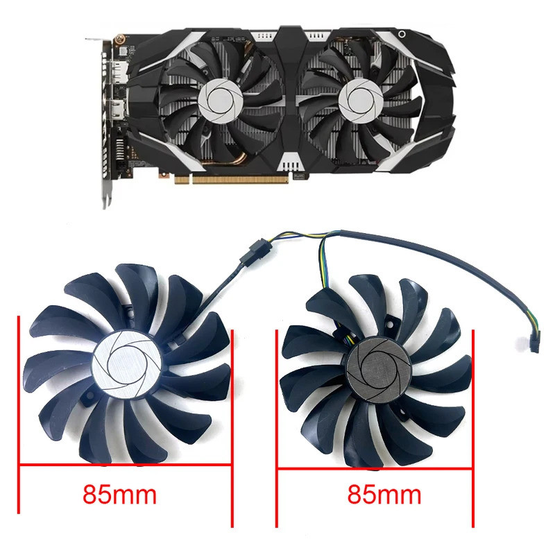 I [Mới 85MM HA9010H12F-Z 4Pin Quạt Làm Mát Thay Thế Cho MSI GTX 1060 OC 6G GTX 960 P106-100 P106 GTX