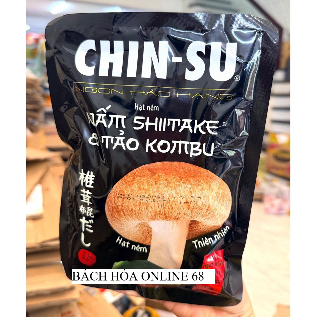 Hạt Nêm Chin-Su Nấm SHIITAKE & TẢO KOMBU Gói 400g