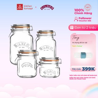 Hũ thủy tinh vuông kilner - nhiều kích cỡ