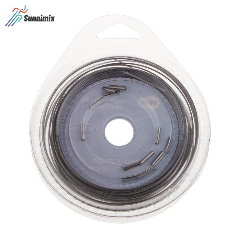Sunnimix Thép không gỉ 7 Dây Dẫn Dấu Vết Dây Câu Dây Phủ 60LBS-120LBS