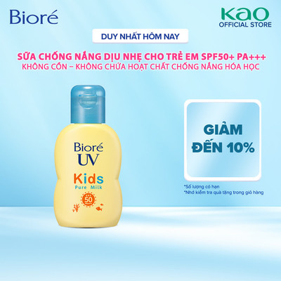 Sữa chống nắng dịu nhẹ cho trẻ em Biore SPF50+/PA+++ 70ml