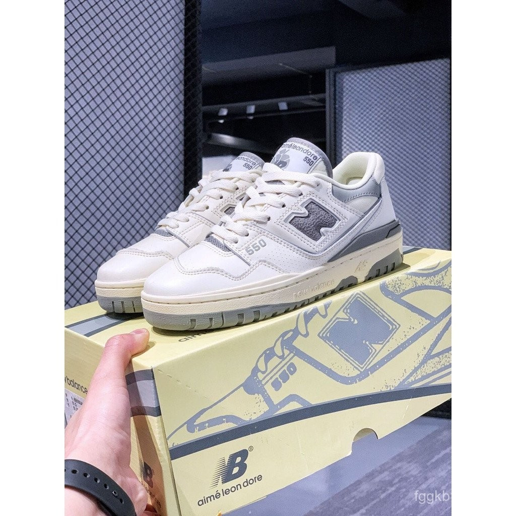 Sẵn sàng | AURALEE x New / Balance 550 giày thể thao cổ điển cổ điển cổ thấp 36-45