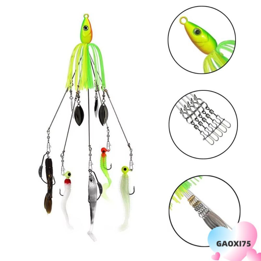 GAOXI75 Soft Swimbait, Bơi Jigging Alabama Rig Mồi Câu Cá, 2025 Spinner Dù Thìa Biển Mồi Câu Cá
