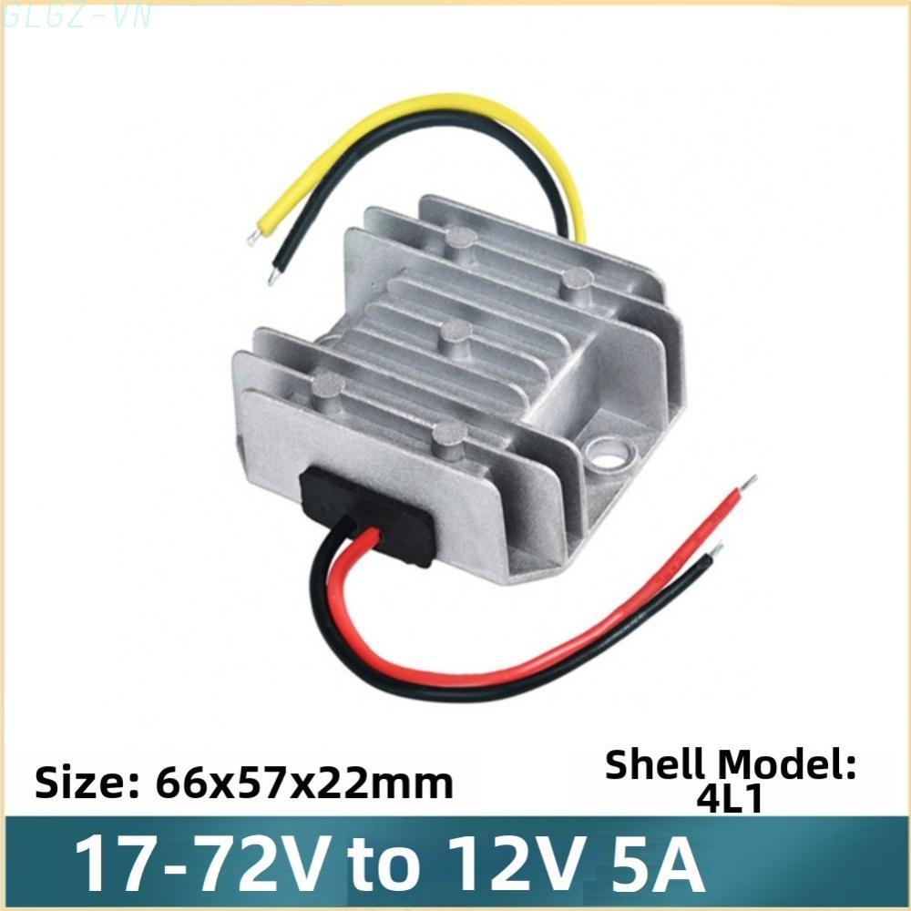 Industrial Grade 12V 60W DC-DC Converter Input 17-72V 5A Output for DIY Projects