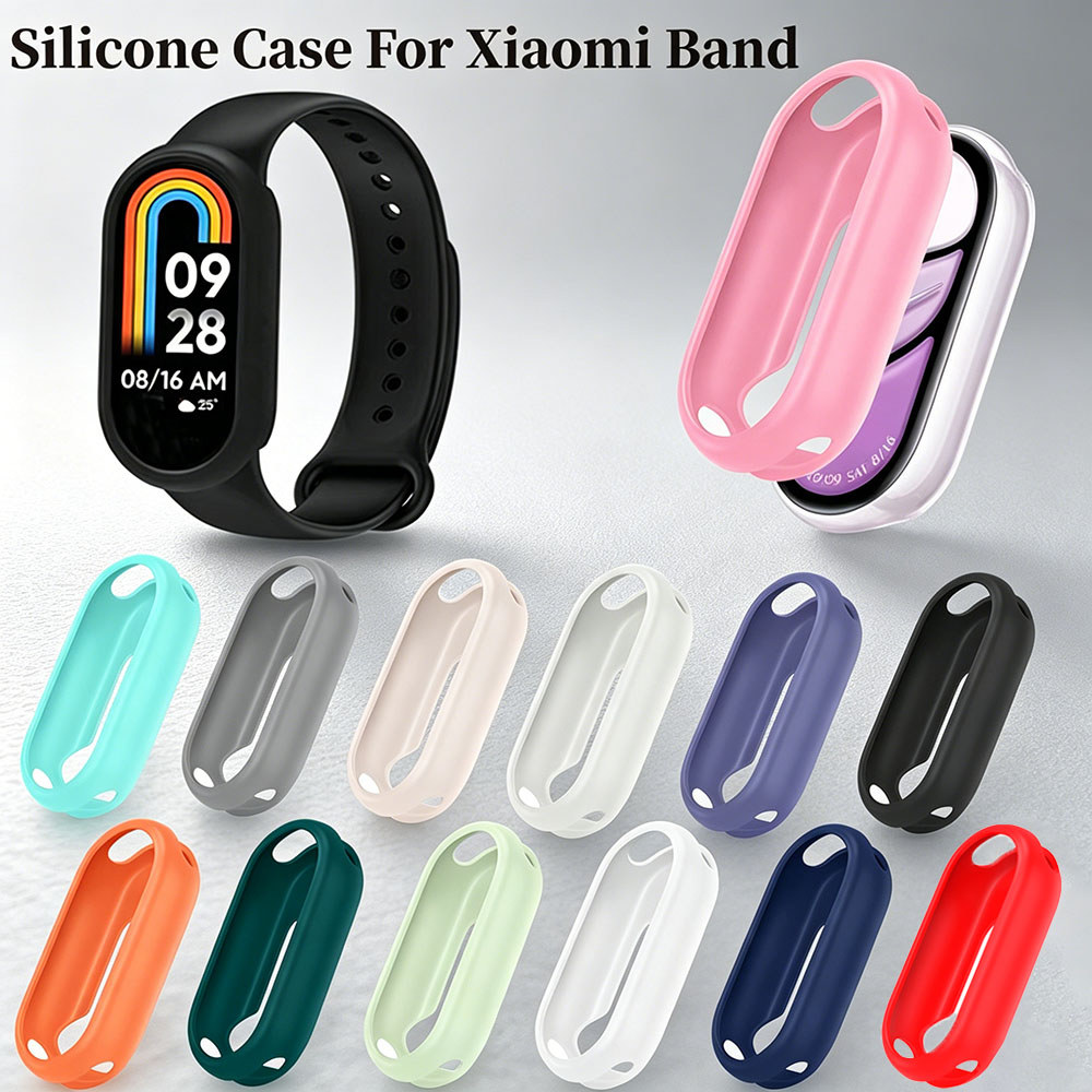 Ốp Bảo Vệ Silicon Mềm Cho Xiaomi Mi Band 8 / 10, Mi Band 9, Mi Band 9 / 10 Phiên Bản Gốm Sứ, Vỏ Bảo 