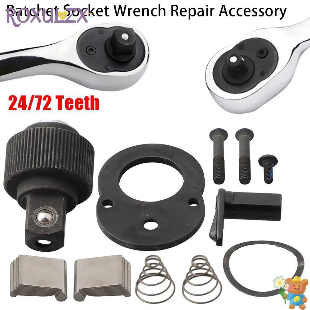 ROXULZX 1 Bộ Phụ Kiện Sửa Chữa Cờ Lê Ổ Cắm Ratchet, 1 / 4 "3 / 8" 1 / 2 "24 / 72 Răng Cờ Lê Ratchet 