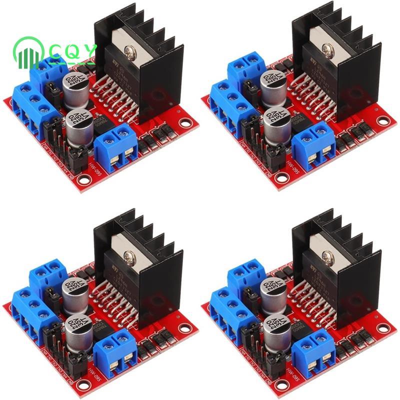 4 L298N Động Cơ DC Dual H-Bridge Động Cơ Điều Khiển Bảng Điều Khiển Mô Đun Bước Cho Xe Thông Minh Đi