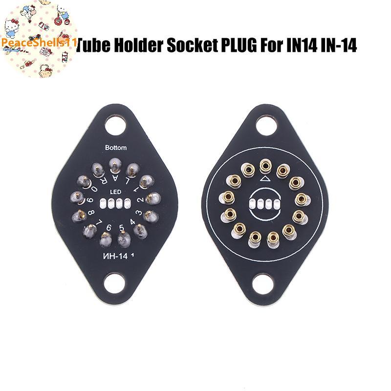 PeaceShells 1 / 4 Giá đỡ ống Nixie IN-14 Soet CẮM cho IN14 Glow Clo Phụ kiện ống điện tử VN