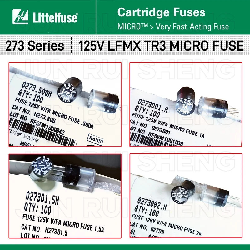 CHIP Original 0273.500H 0273001.H 027301.5H 0273002.H Cầu Chì Tác Động Nhanh 1 / 2A 1A 11 / 2A 1.5A 