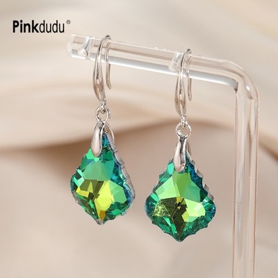 Pinkdudu Baroque Lá Phong Pha Lê Thả Bông Tai Vintage Thanh Lịch Thiên Nhiên Lấy Cảm Hứng Dangles Thời Trang Đảng & Trang Sức Hàng Ngày Cho Nữ PD428
