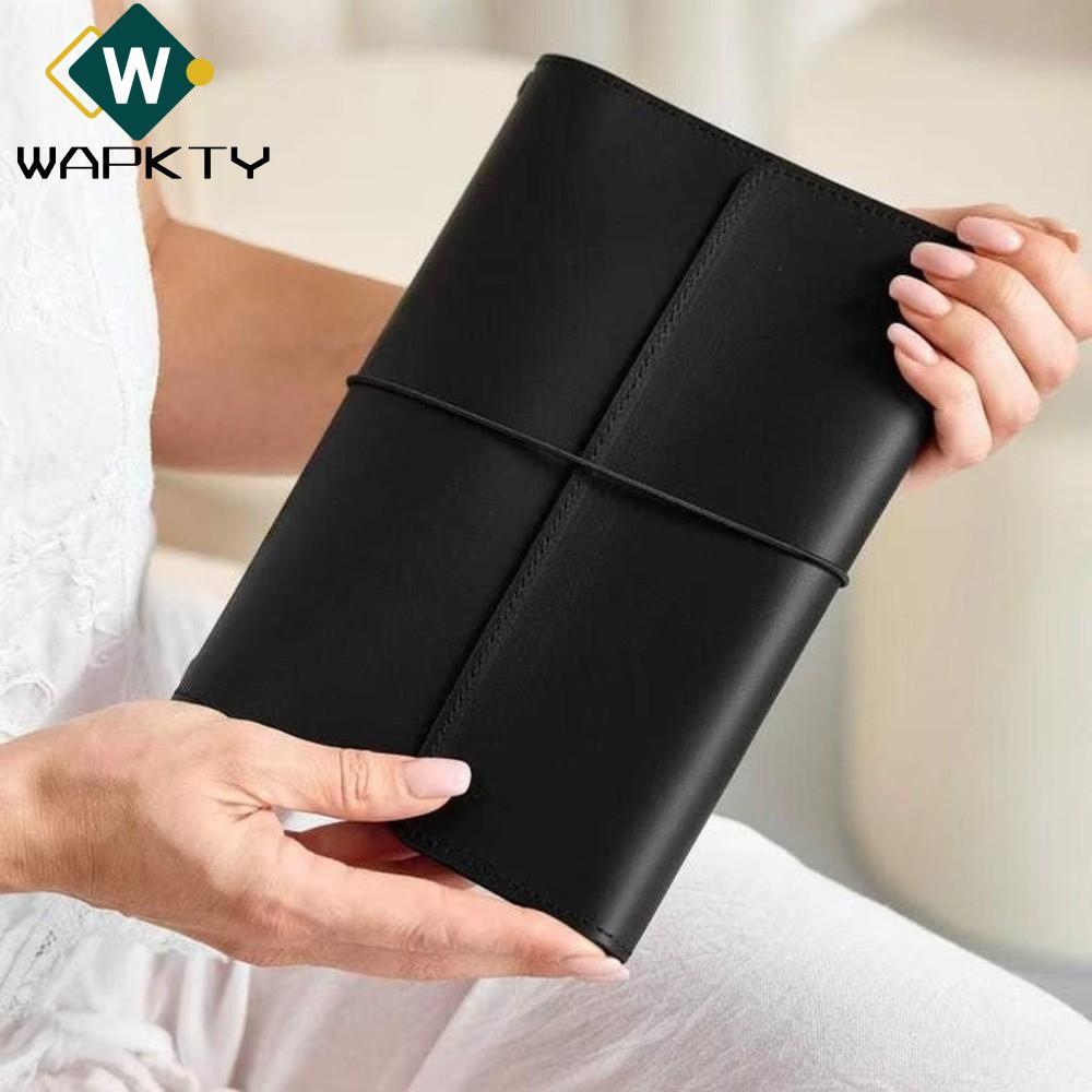 WAPKTY Notebook Organizer, Loose Leaf A5 Notebook Cover, Vintage Compact Journal Cover Có Thể Đổ Lại