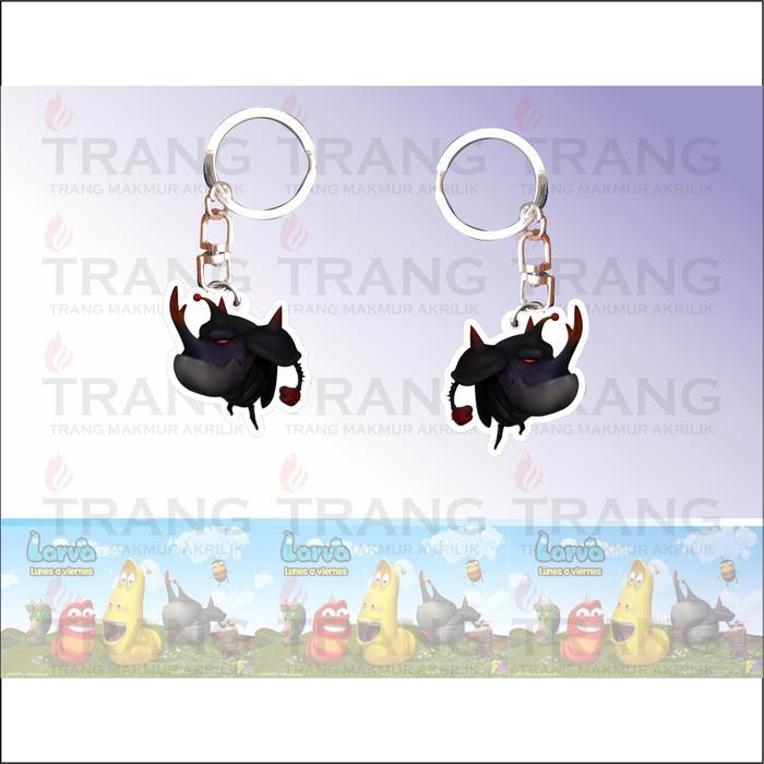 Gantungan Kunci Akrilik Larva / Keychain Acrylic Larva - Style 1
