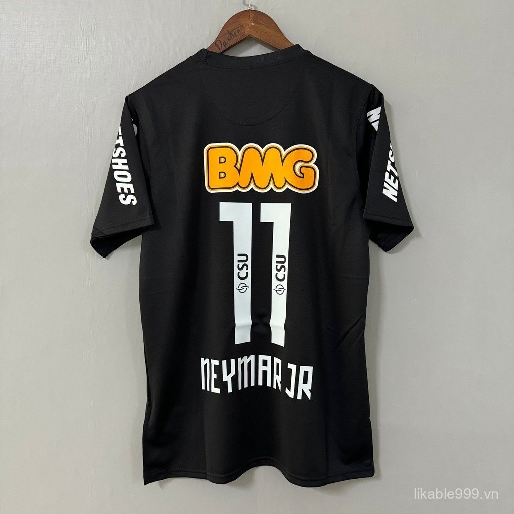 Retro Neymar Jersey 12-13 Santos Retro Áo Bóng Đá Nhanh Khô Áo Bóng Đá Tùy Chỉnh Áo Sơ Mi
