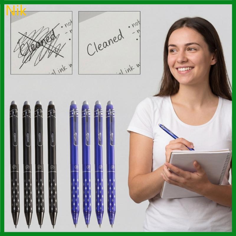 Nik Rewable Gel Ink Pen Mực khô nhanh 0 5mm Fine Point Neutral Gel Pen Pen Set