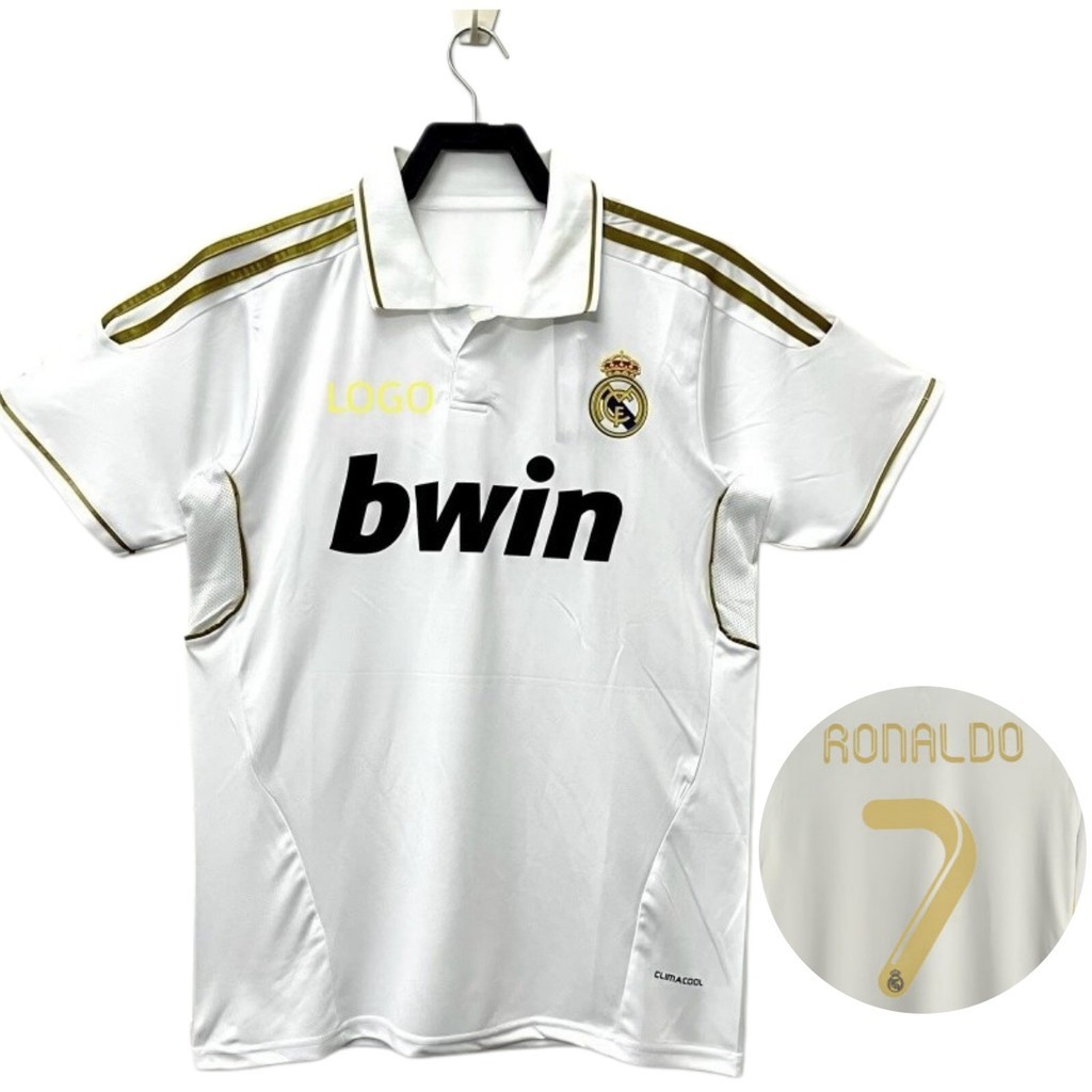 2011 / 12 Real Madrid Retro Edition Home Jersey Tùy chỉnh # 7 Ronaldo