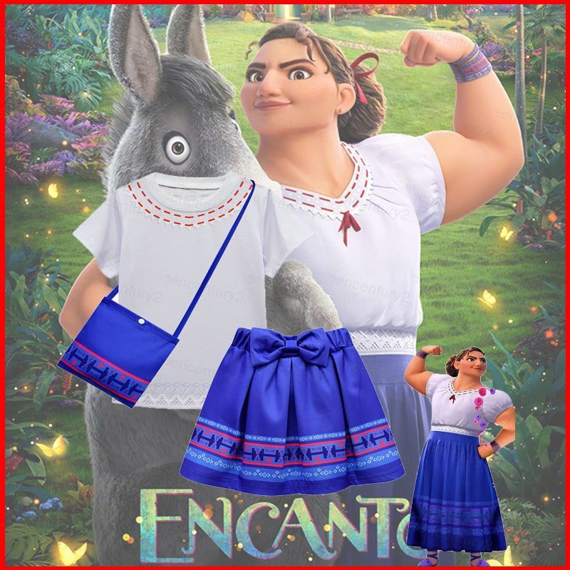 Disney Encanto Phim Hoạt Hình Hercules LUISA Trang Phục Hóa Trang Cho Trẻ Em Bé Gái Mùa Hè Halloween