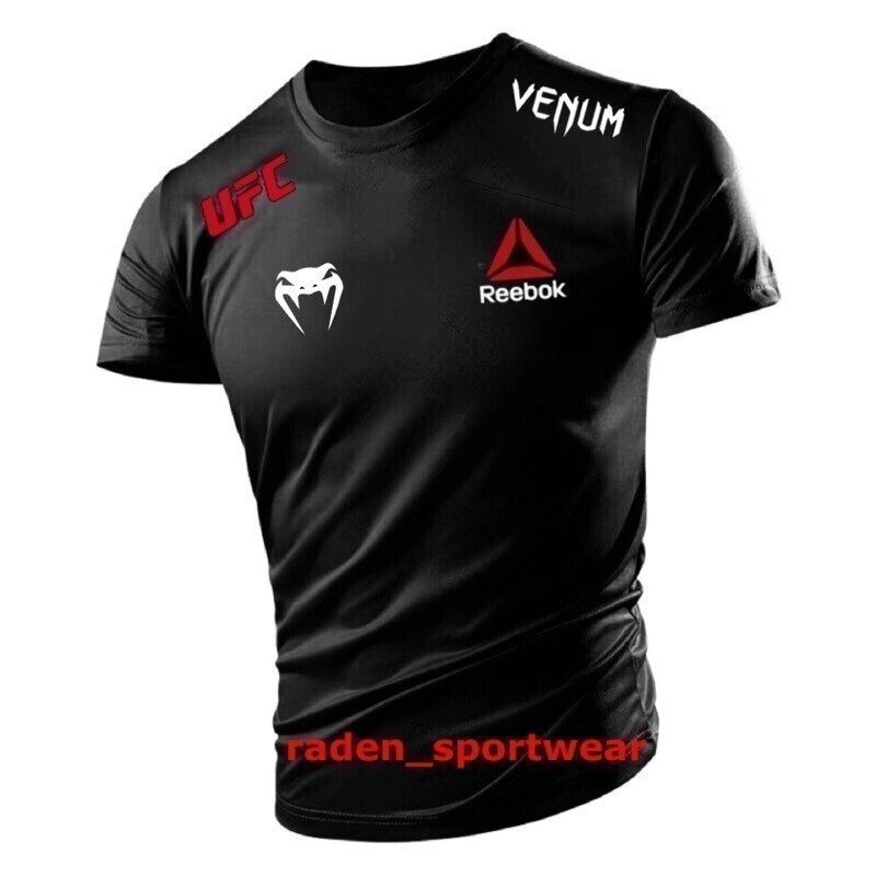 Ufc X Venum Reebok Microfiber Jersey Tập Gym / Jersi Ufc X Venum Reebok Tập Gym Chạy Bộ
