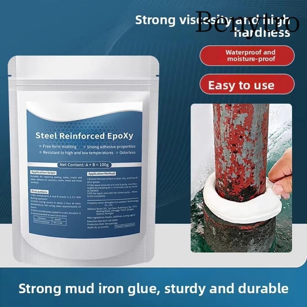 Benytro BENUTRO Epoxy Putty Repair Kit, chịu nhiệt bằng thép chống dầu gia cố Epoxy Repair Putty, Sử