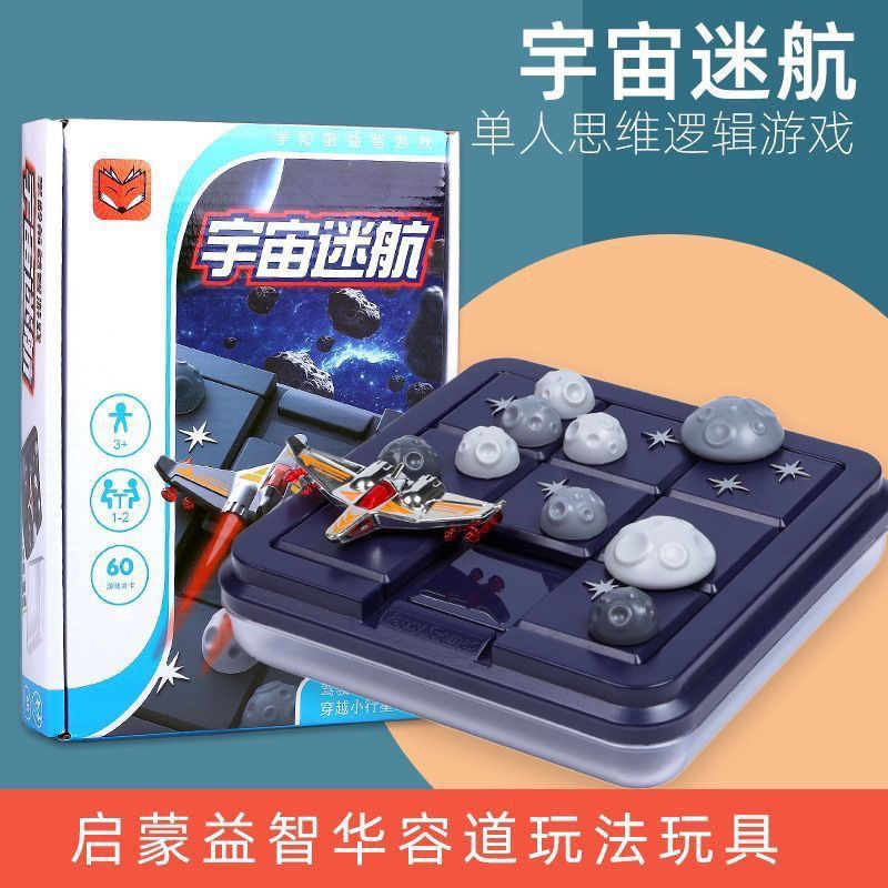 TQ~Children's Space Trek Board Game, Huarong Dao Nine-Grid Tabletop Game, Boy's Toy Gift, Parent-Chi
