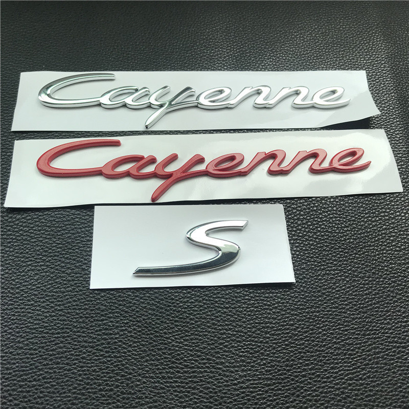 Porsche cayenne Xe đuôi sau Logo cayenne S Logo cayenne GTS Sửa đổi Trunk Chữ cái tiếng Anh Logo xe 