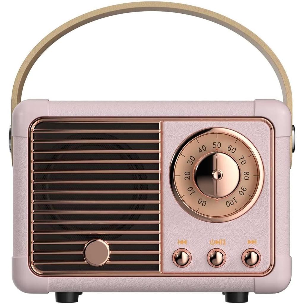 Baolira Retro Bluetooth Speaker, Portable Wireless Speaker with Crystal Clear Stereo Sound Rich Bass