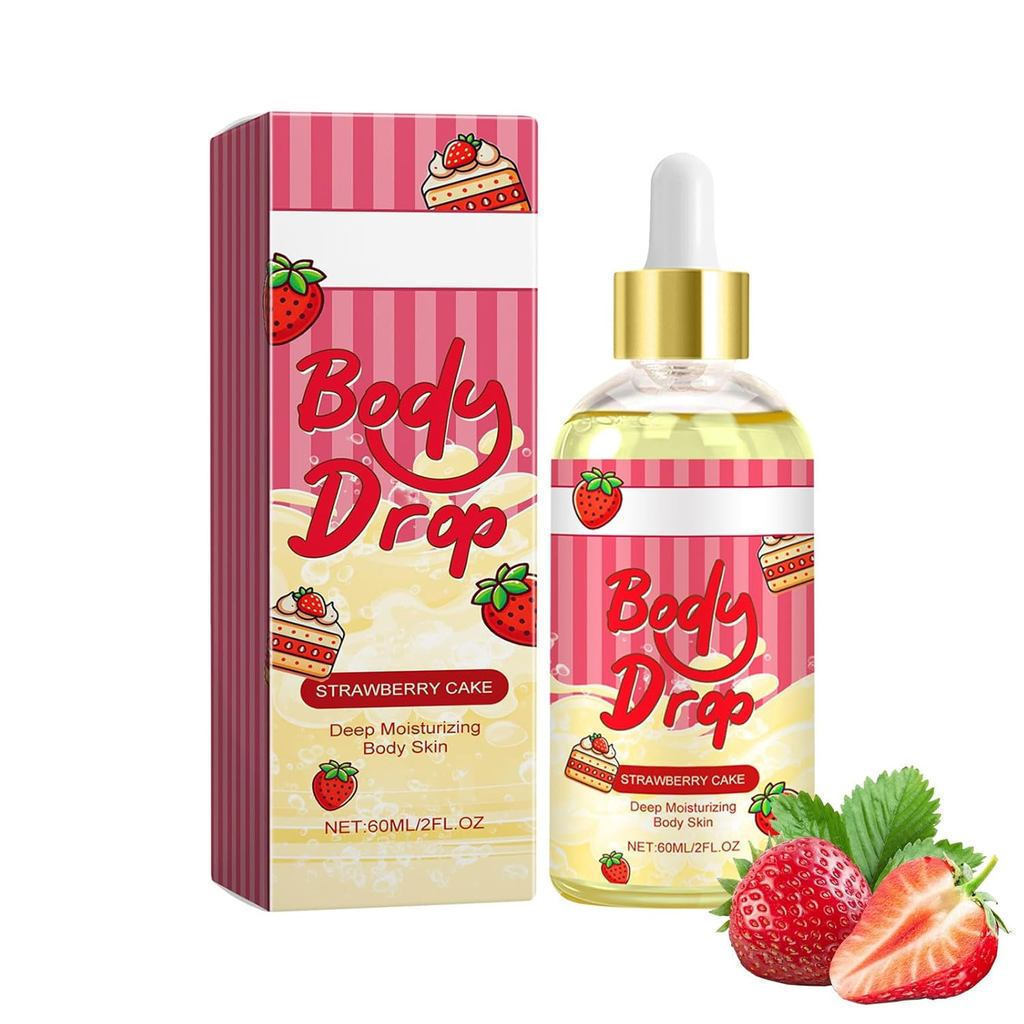 Body Juice Oil Strawberry Shortcake, Strawberry Body Oil,Strawberry Pound Cake Hand Crafted Body Oil