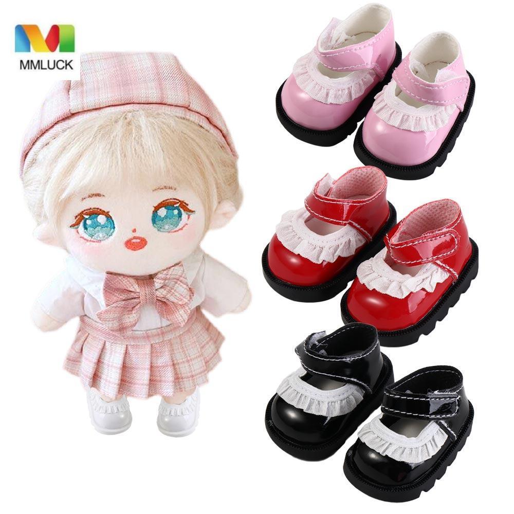 MMLUCK Giày Búp Bê Nơ Da PU, Giày Búp Bê Da PU Giày Da Búp Bê, Phụ Kiện Búp Bê Giày Bốt Giày 5.5cm T