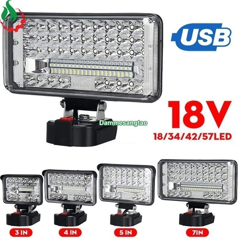 Đèn led siêu sáng chân pin makita (Không pin)
