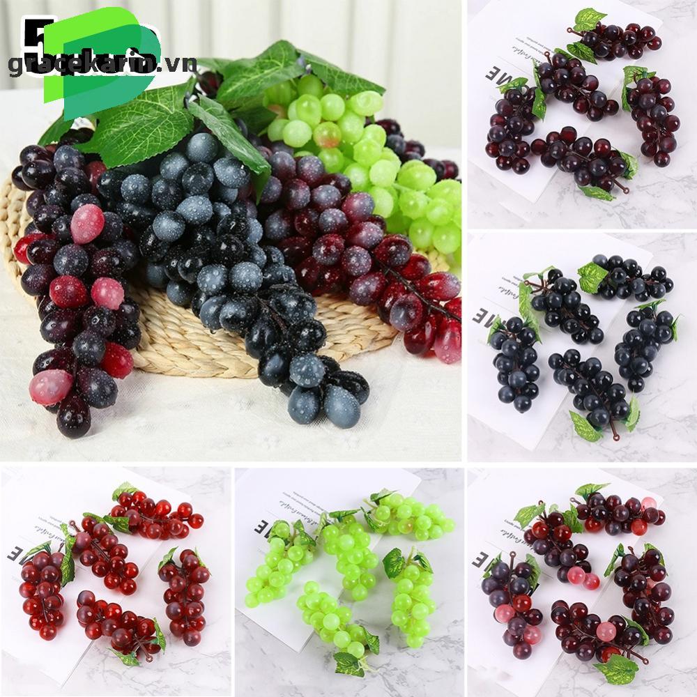 [GRCEKRIN-VN]Realistic Artificial Grape Fruit Leaves Great for Home Decor and Props
