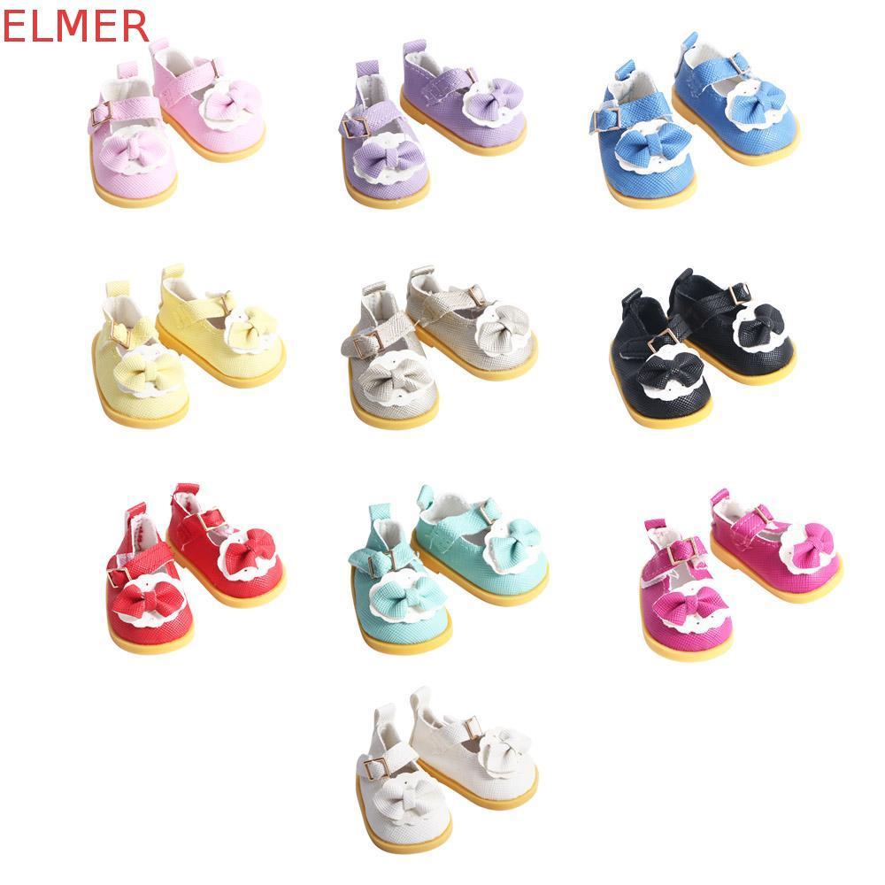 ELMER Búp Bê Giày DIY Búp Bê Đồ Chơi Trẻ Em 5cm Da PU Búp Bê Cotton Giày Mini